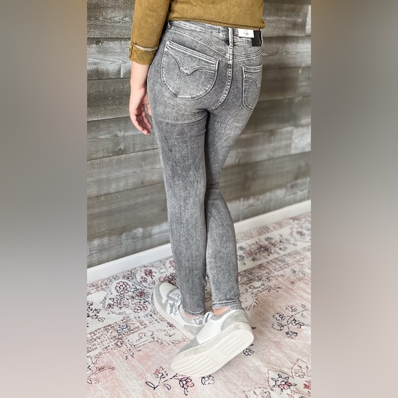 judy blue gray mid rise tummy control top skinny jeans shield pockets JB88862 - Picture 12 of 16